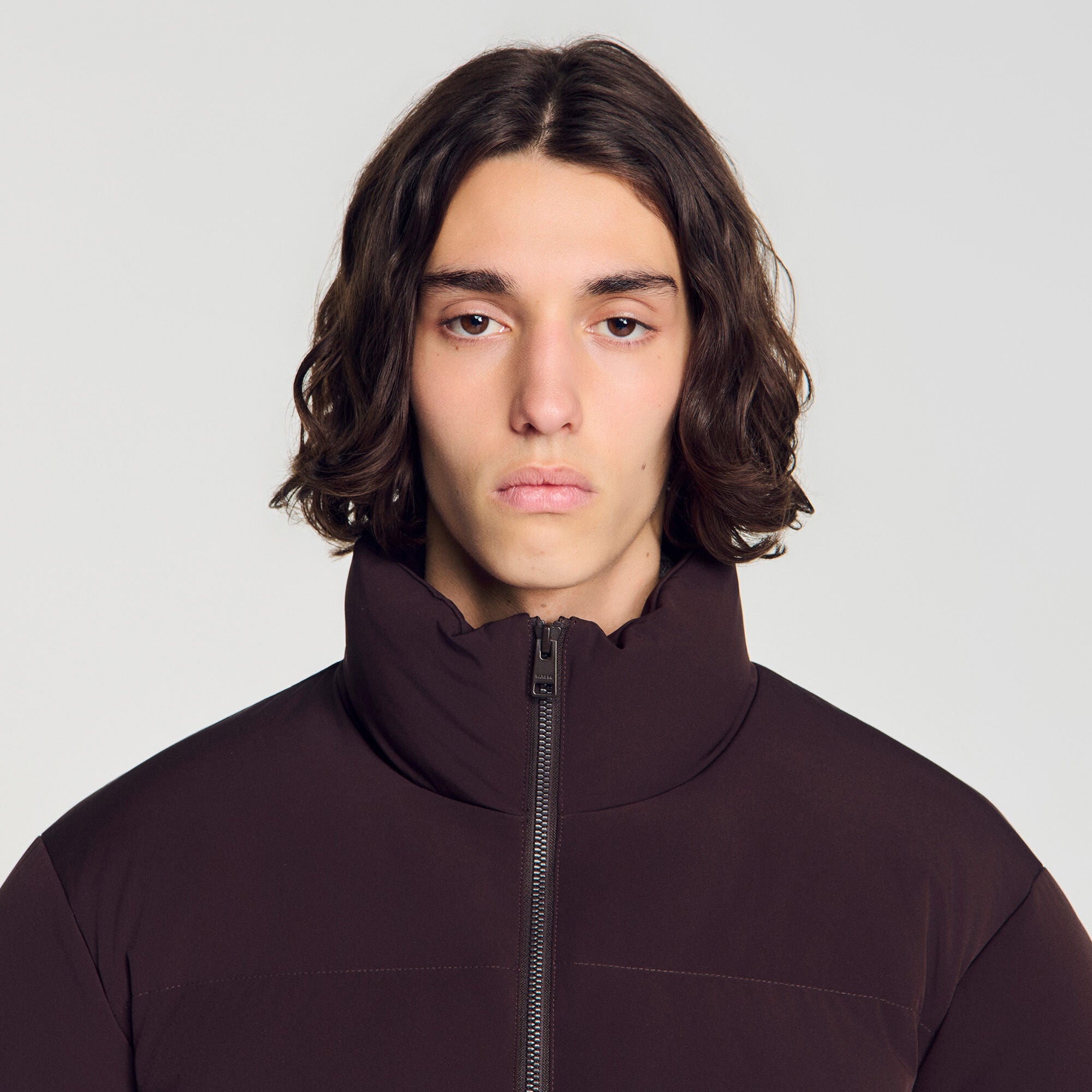 Doudoune en tissu technique zipp&eacute;e - Homme | Sandro