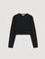 Kurzes T-Shirt mit Stickerei