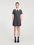 Short pleated dress with rhinestones