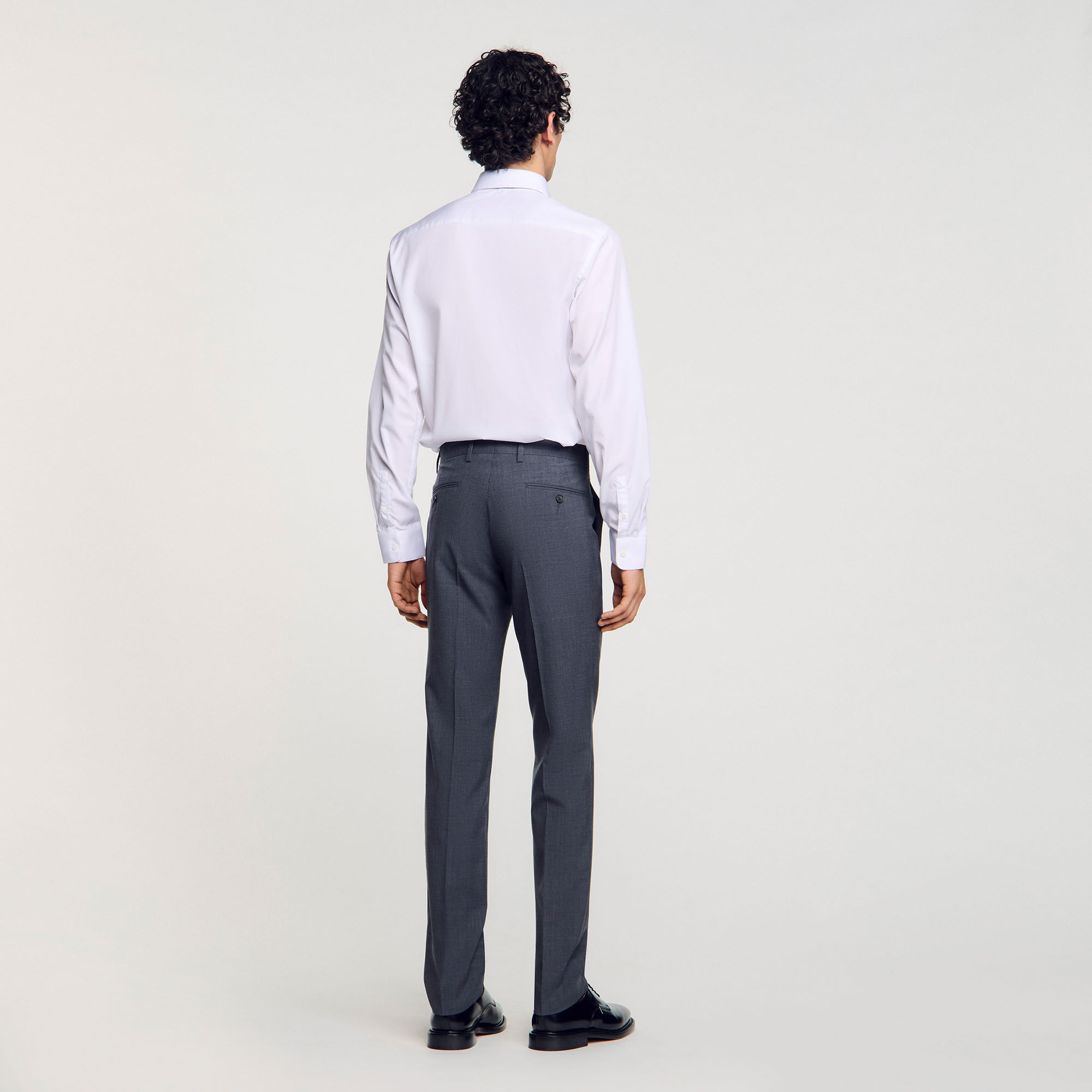 Wool suit trousers