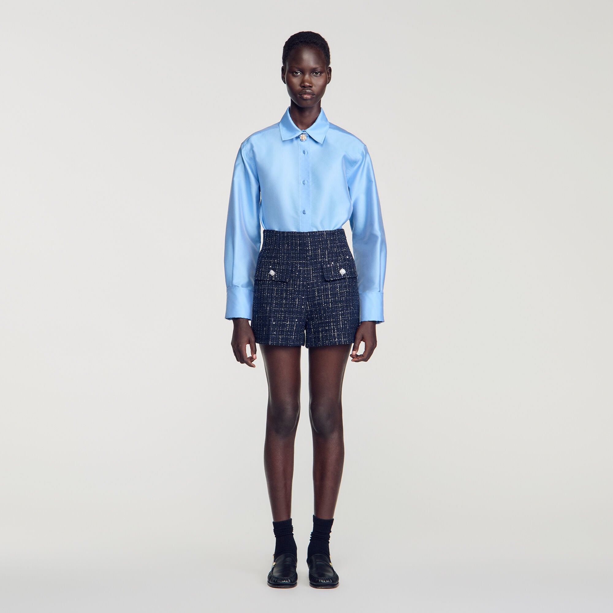 Short tweed fantaisie