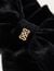 Velvet bow barrette