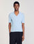 Poloshirt aus Rippstrick