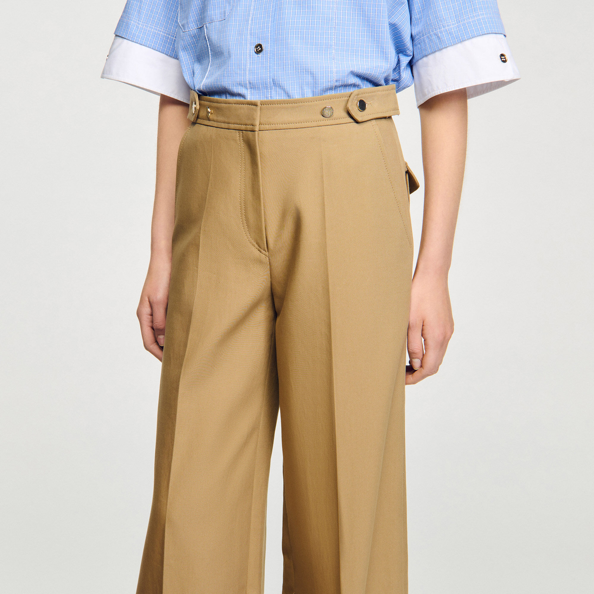 Pantalon de tailleur en coton