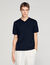 Polo &agrave; manches courtes col V