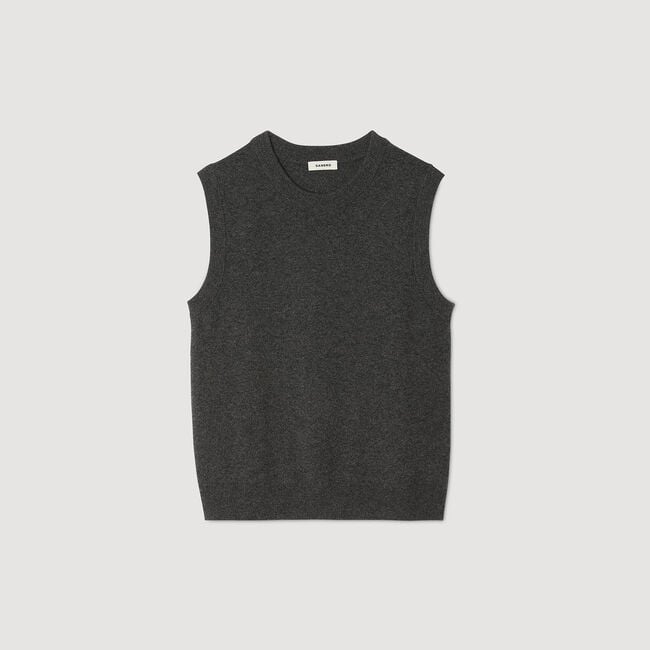 Cashmere vest top