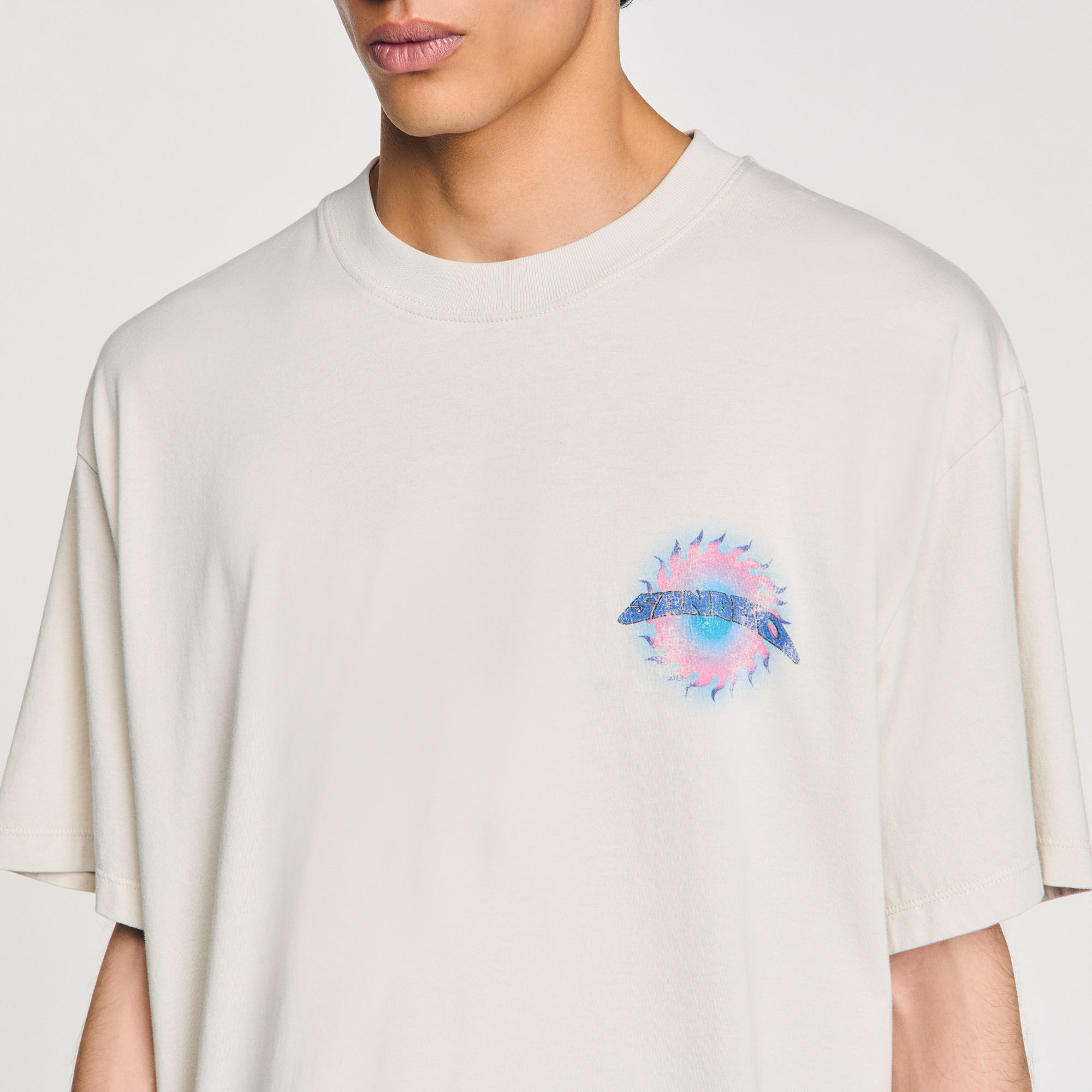 T-Shirt mit Sonnen-Print