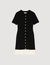 Kurzes Strickkleid mit Volant
