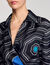 Spiral-motif silk shirt