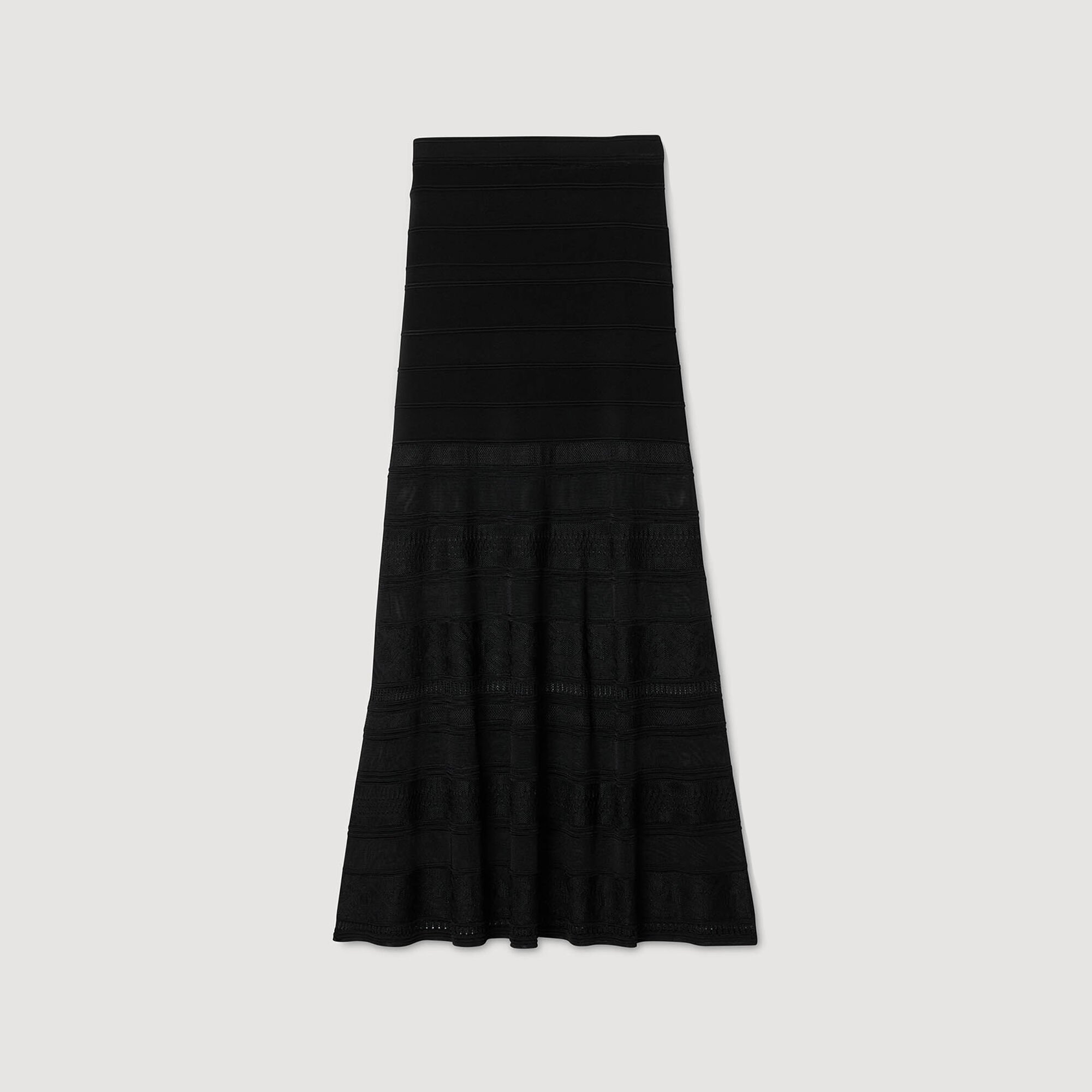 Rock mit originellem Strickmuster