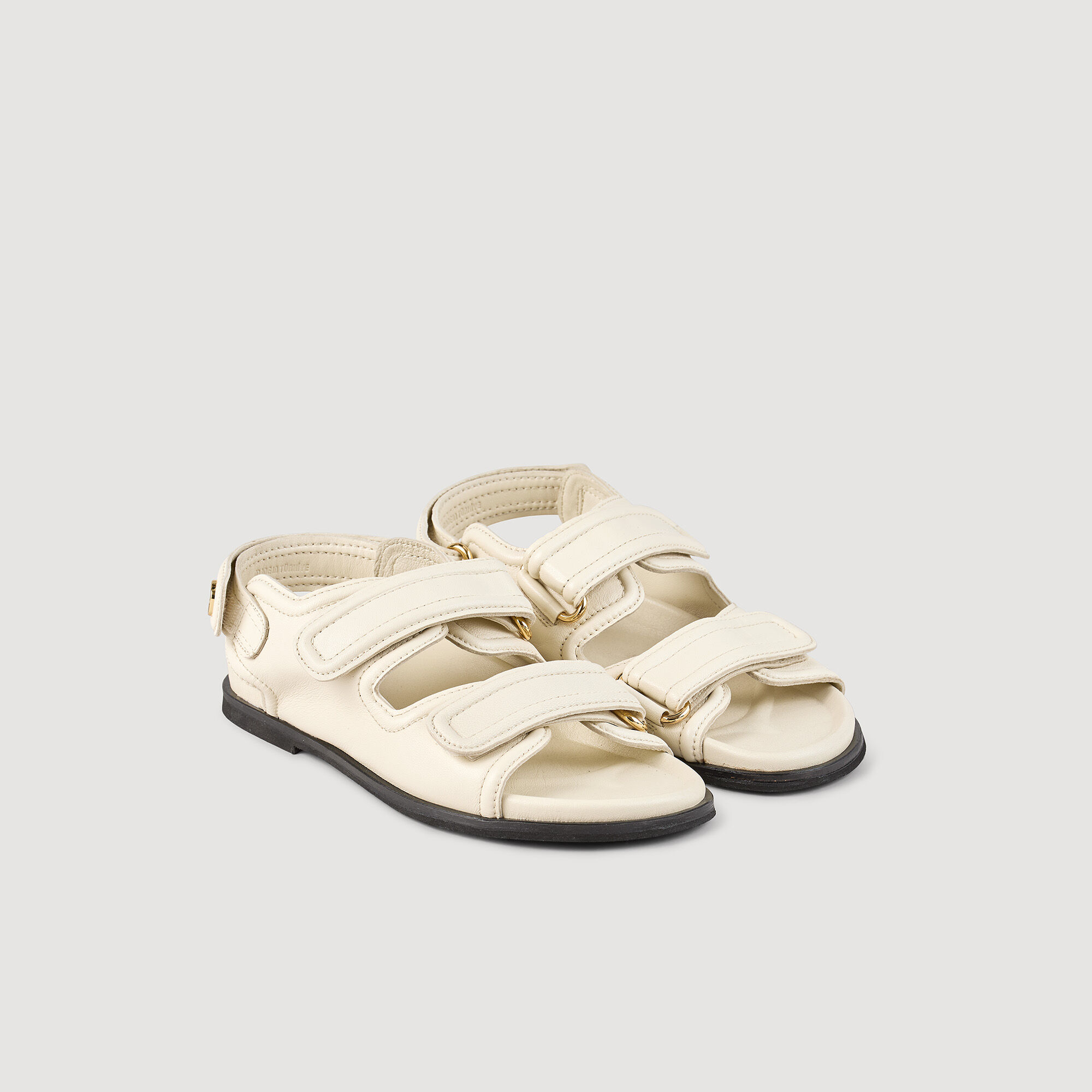 Sandalen aus glattem Lammleder