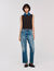 Pull en maille et denim