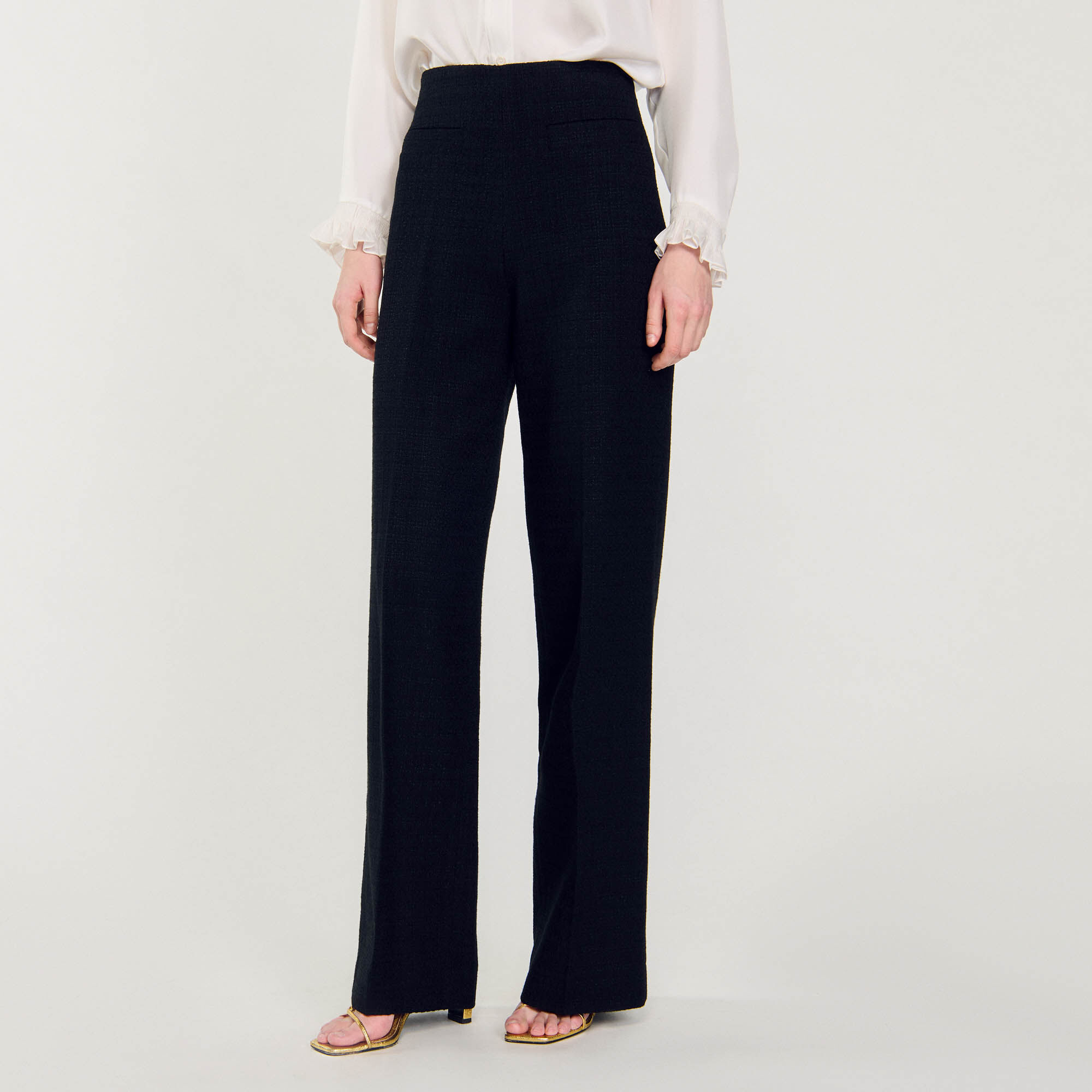 Pantalon en tweed