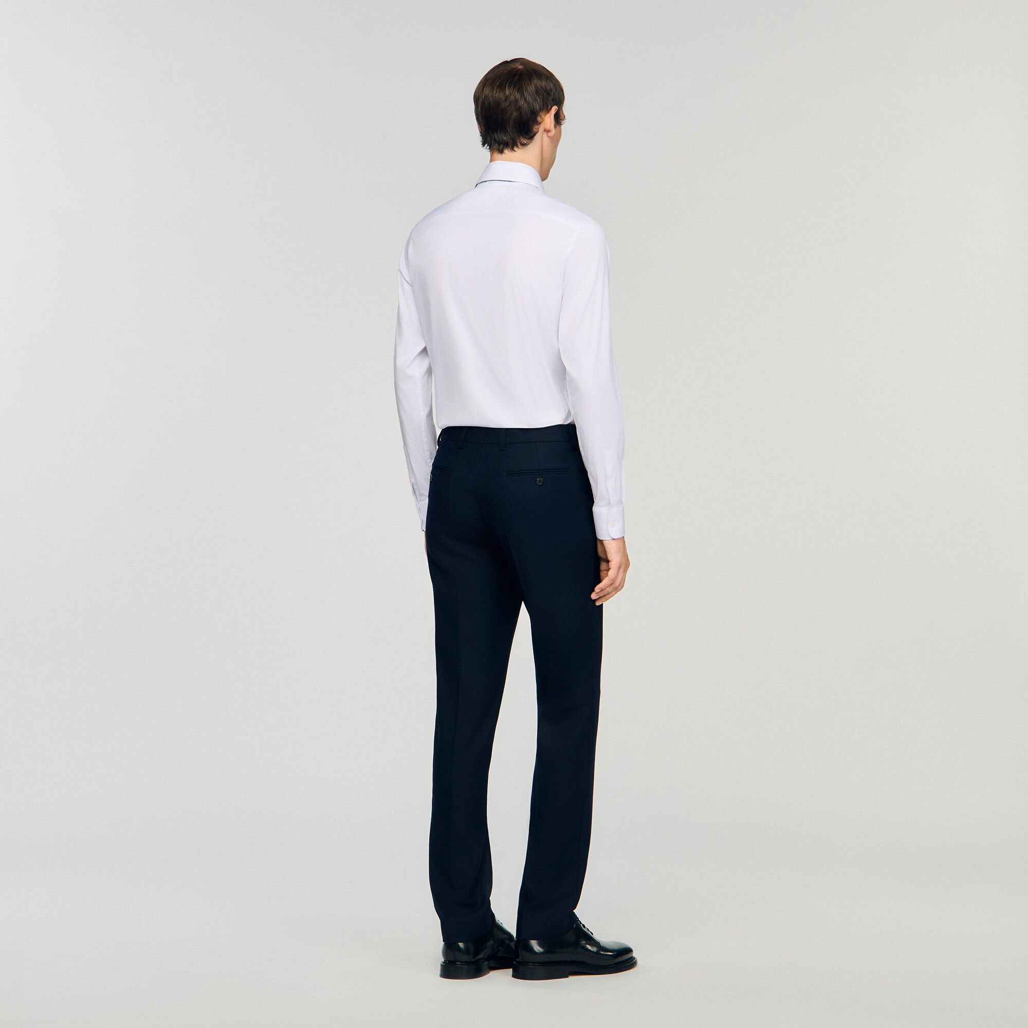 Wool suit trousers