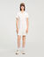 Robe courte en maille col polo