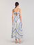 Robe longue à imprimé spirales