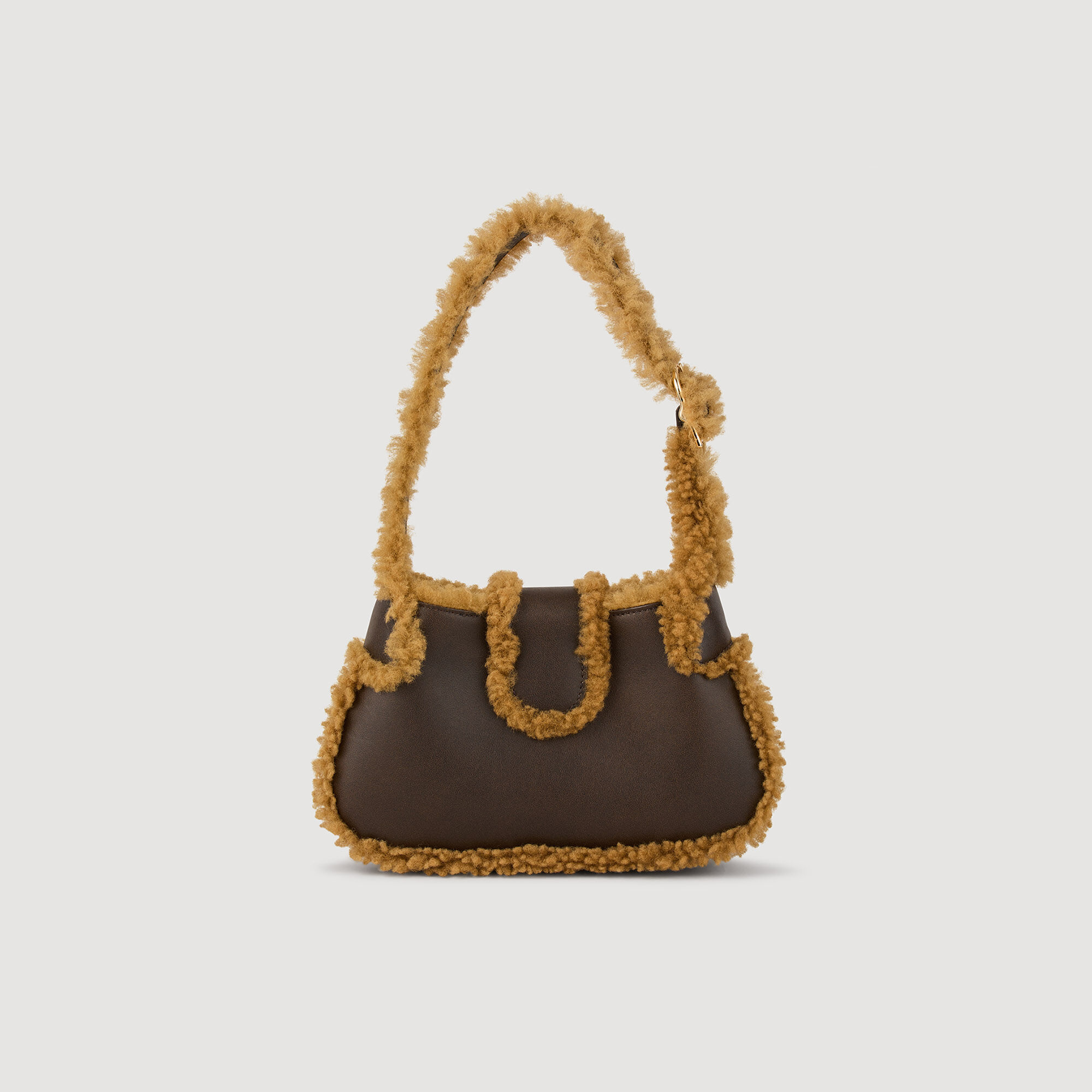 Tasche Janet aus Leder und Lammfell