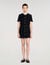 Short dress with detachable collar