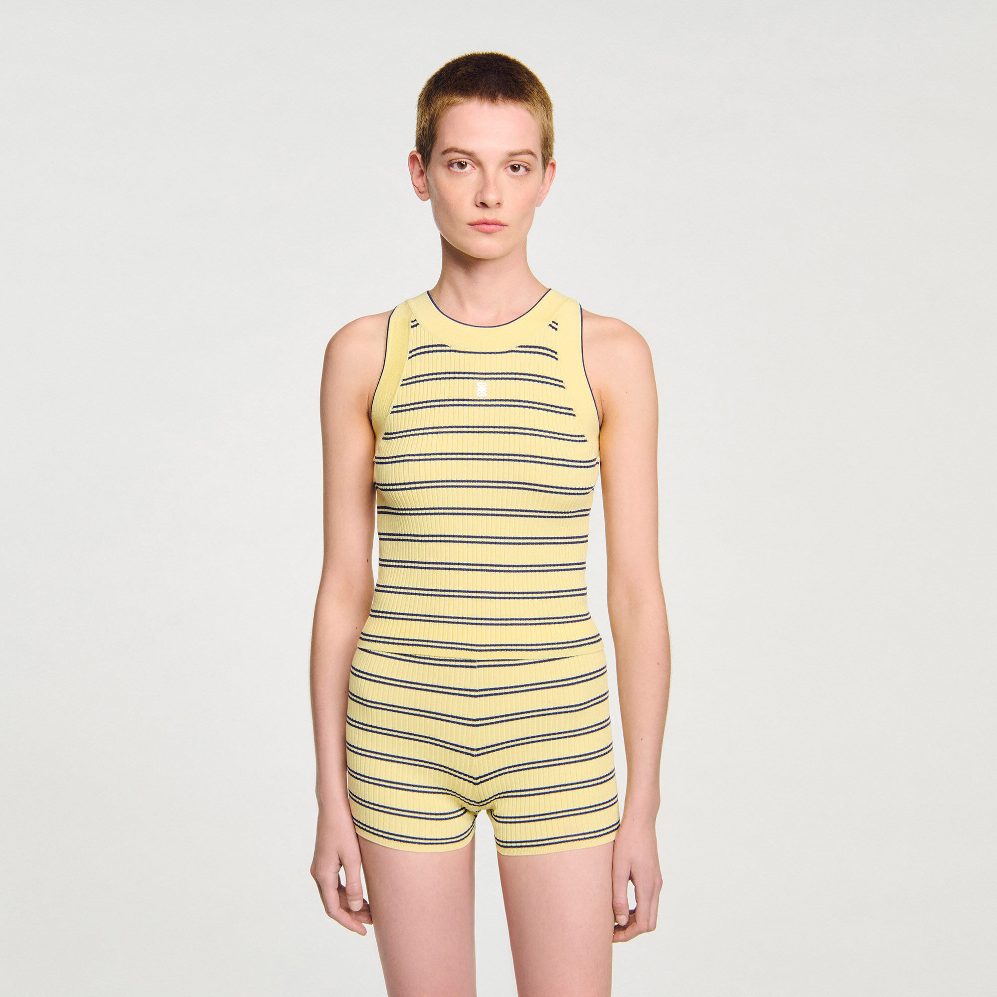 Gestreiftes Stricktop
