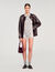 Short en maille à motif losanges