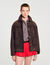 Velourslederjacke mit Nieten