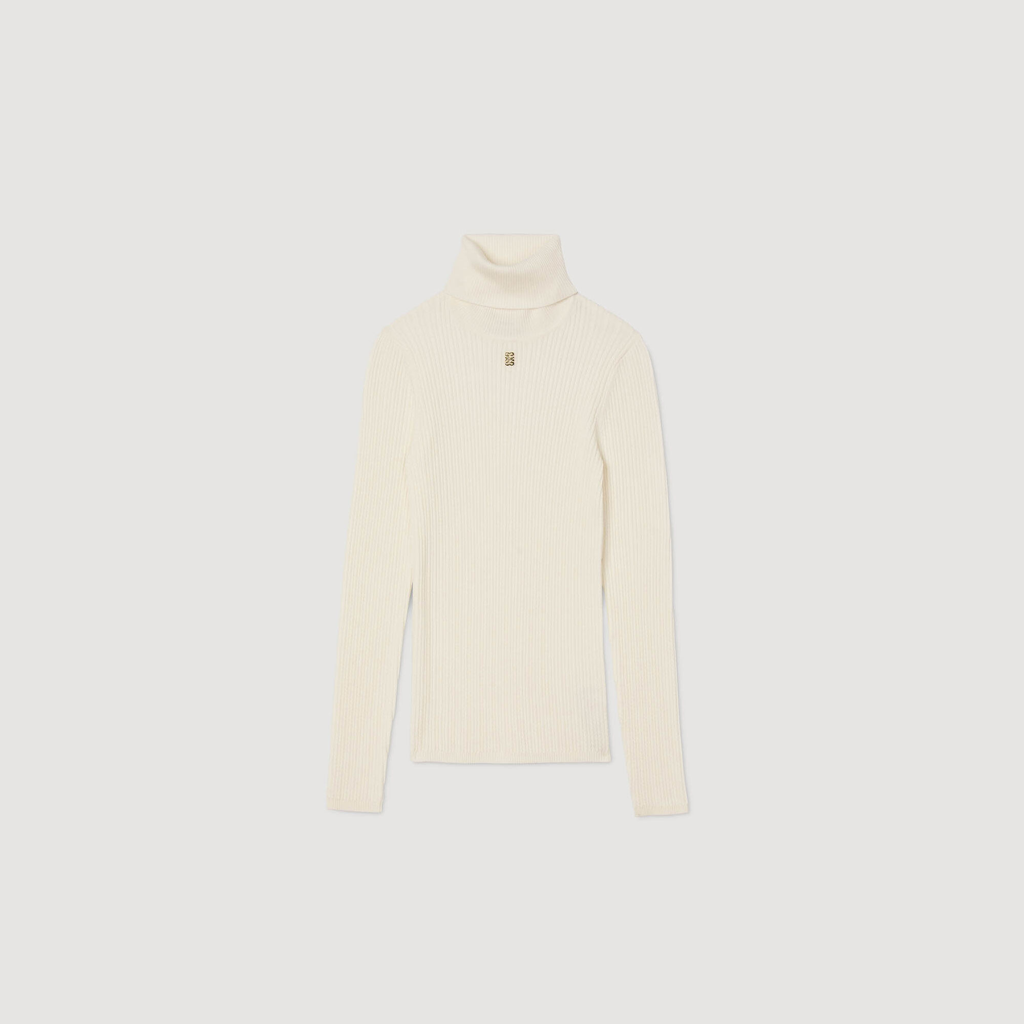Pull col roulé