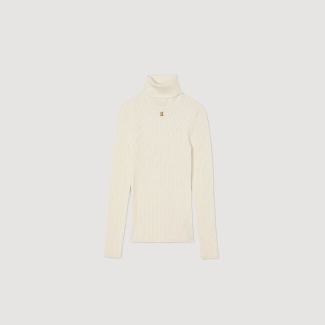 Pull col roulé