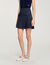 Short striped pleated skirt