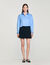 Short tweed pleated skirt