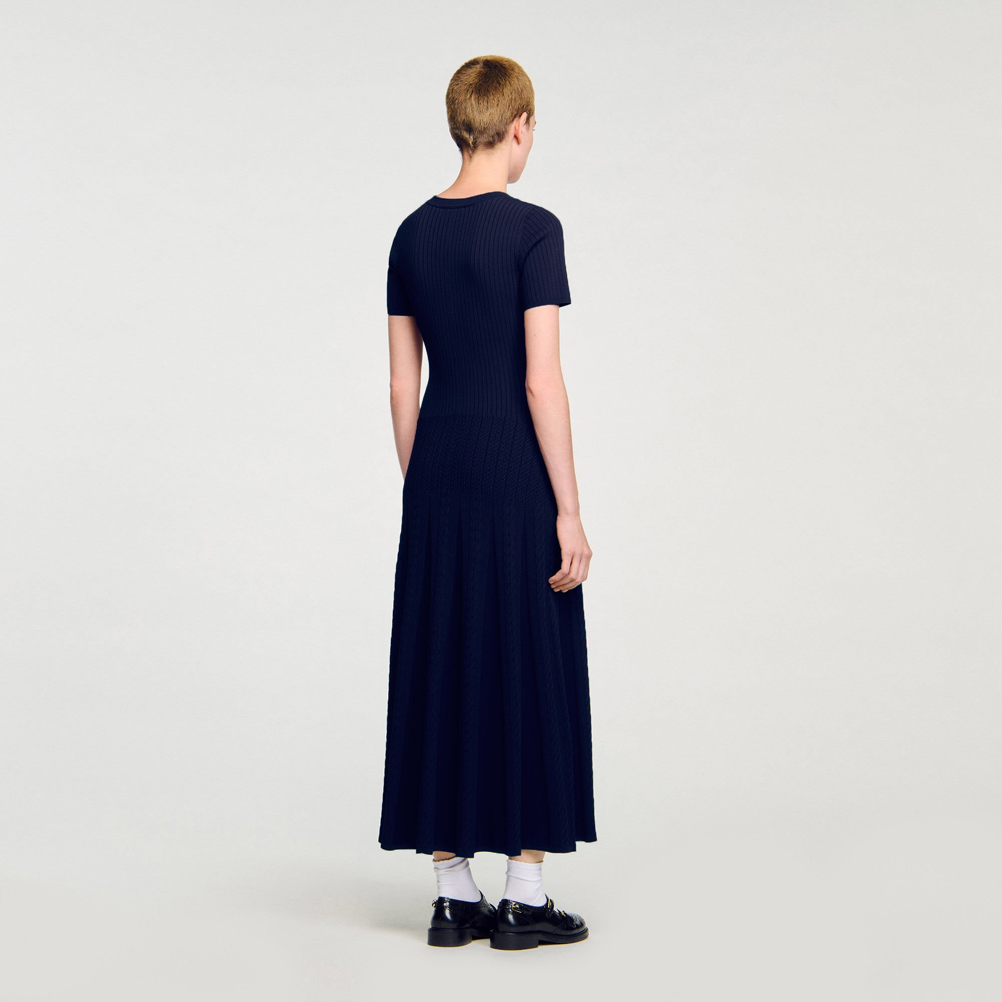 Robe longue en maille