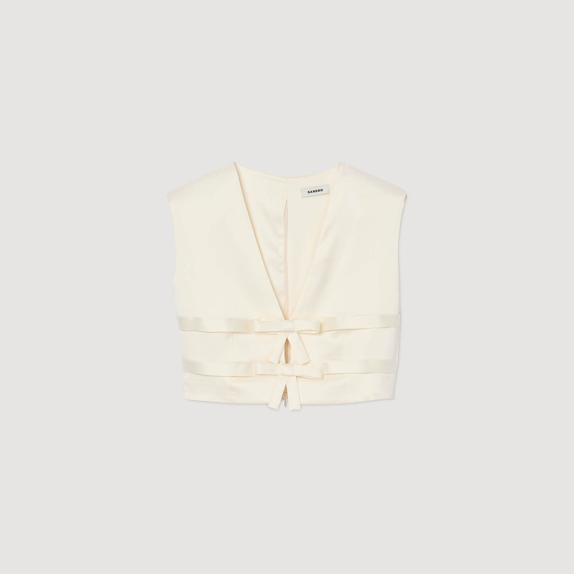 Kurzes Satin-Top