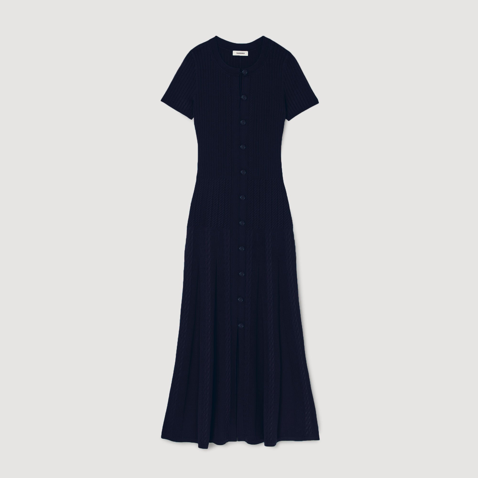 Robe longue en maille