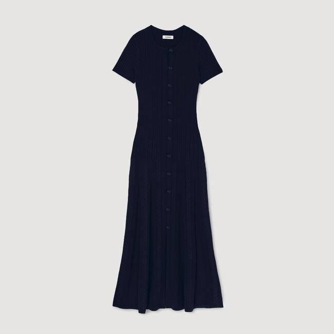 Robe longue en maille