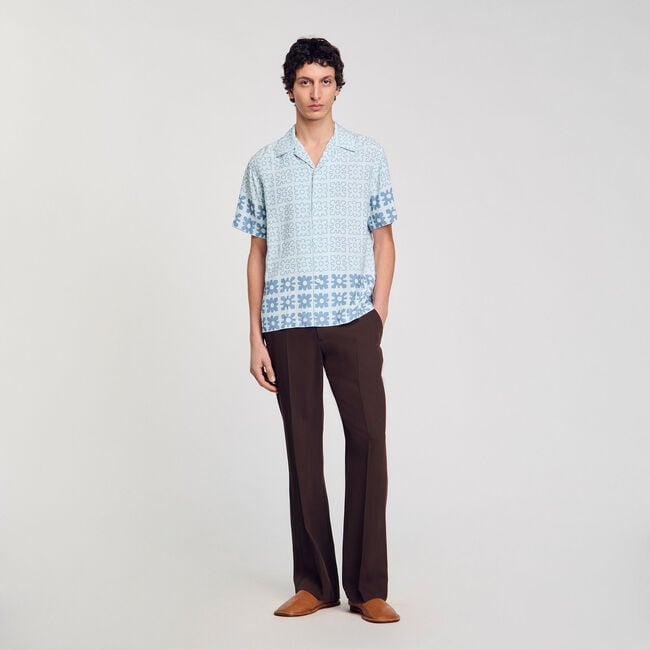 Chemise à imprimé fleuri