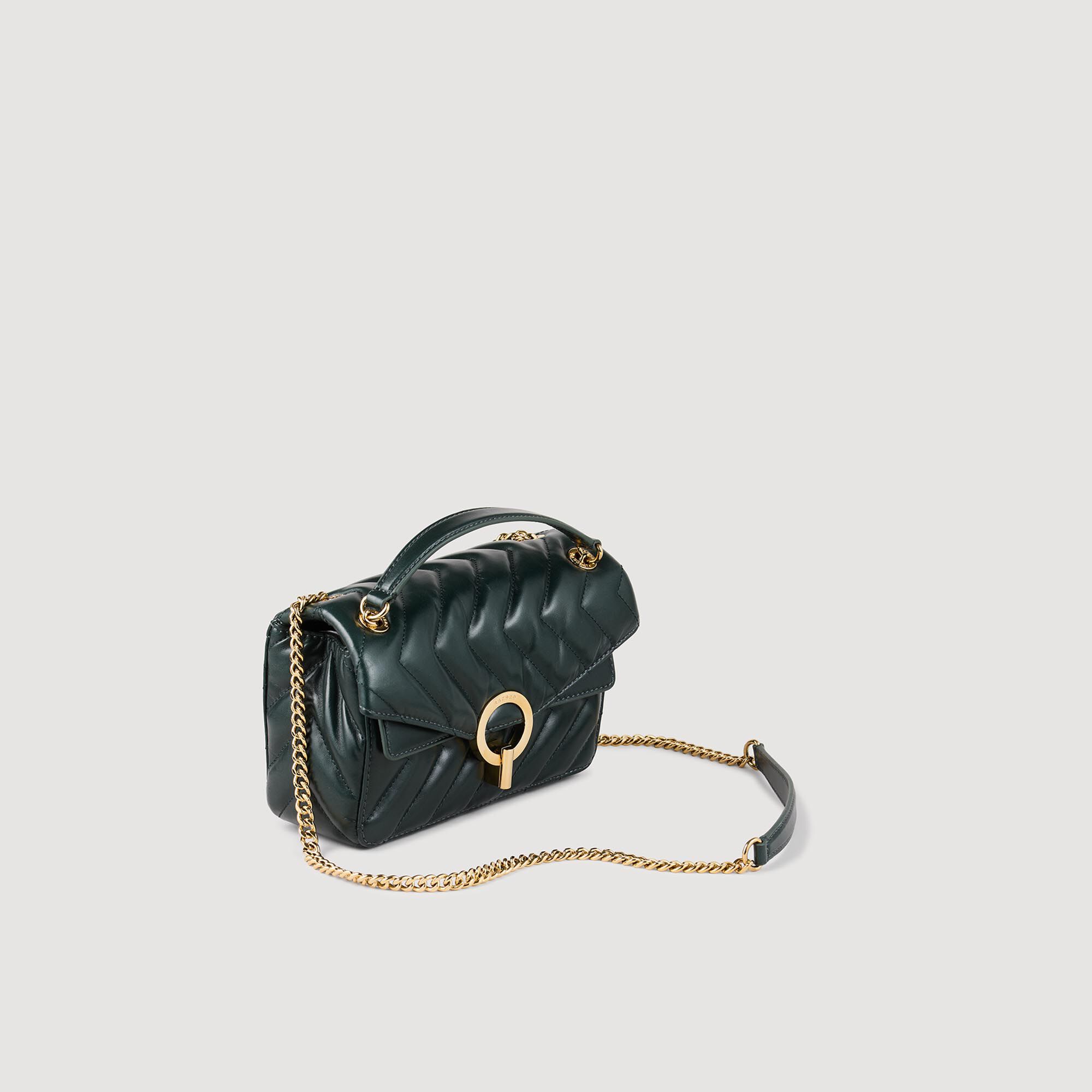 Yza small plain leather bag