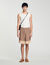 Patterned floaty Bermuda shorts