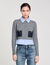 Cropped wool and cashmere jumper