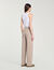 Knit rhinestone-covered trousers