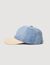 Casquette en jean et toile