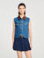 Sleeveless denim jacket