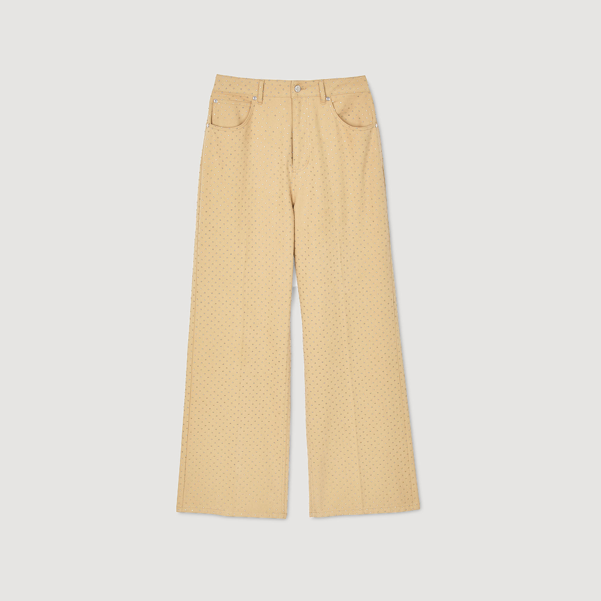 Jeans mit Strassbesatz