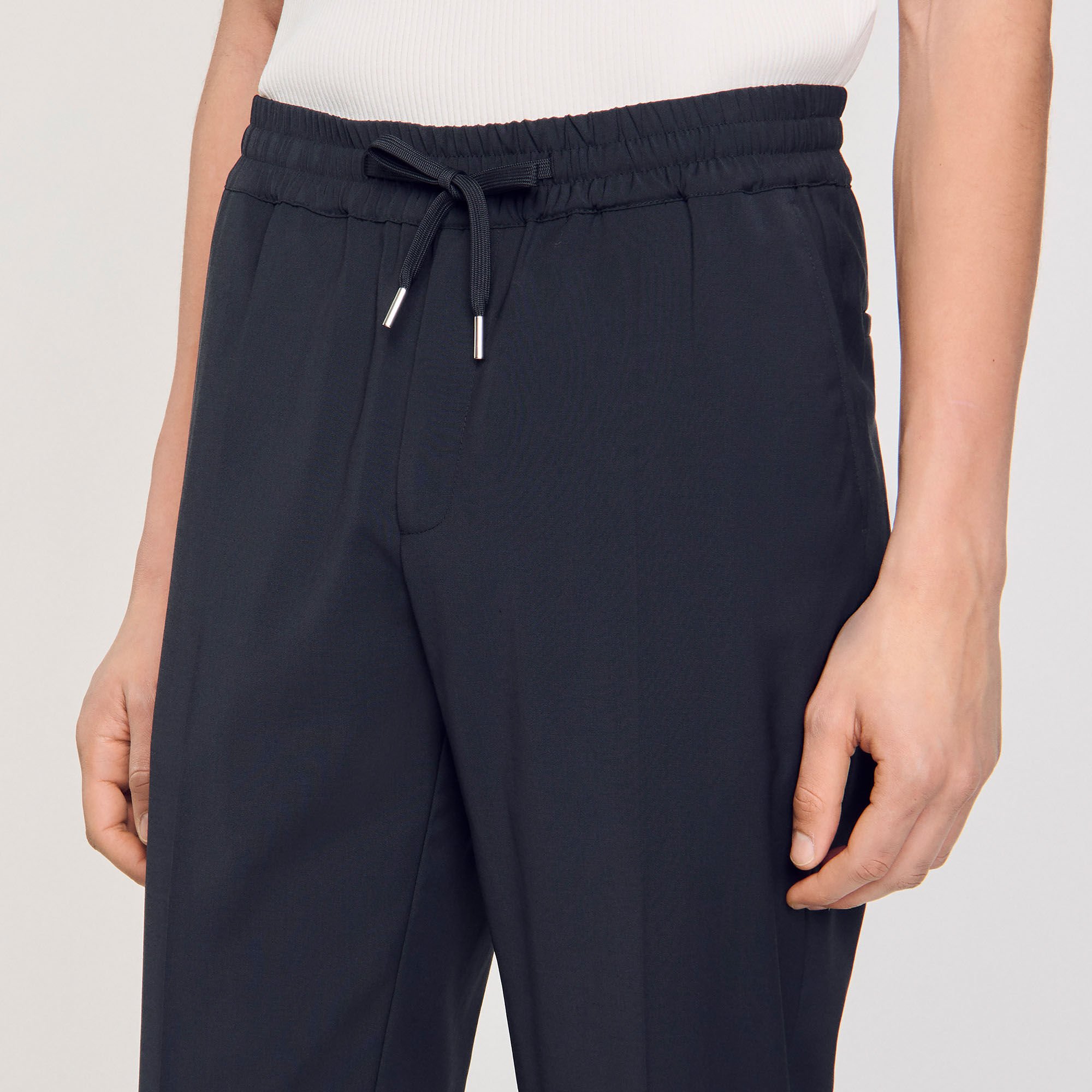 Elastische Hose mit geradem Schnitt