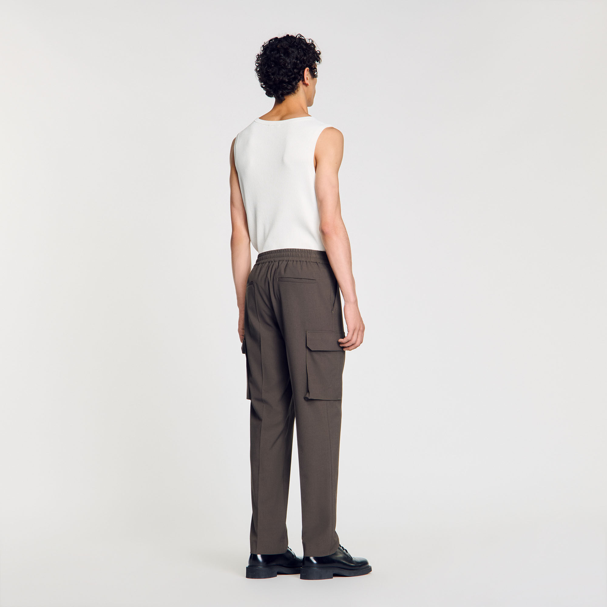 Elasticated cargo trousers