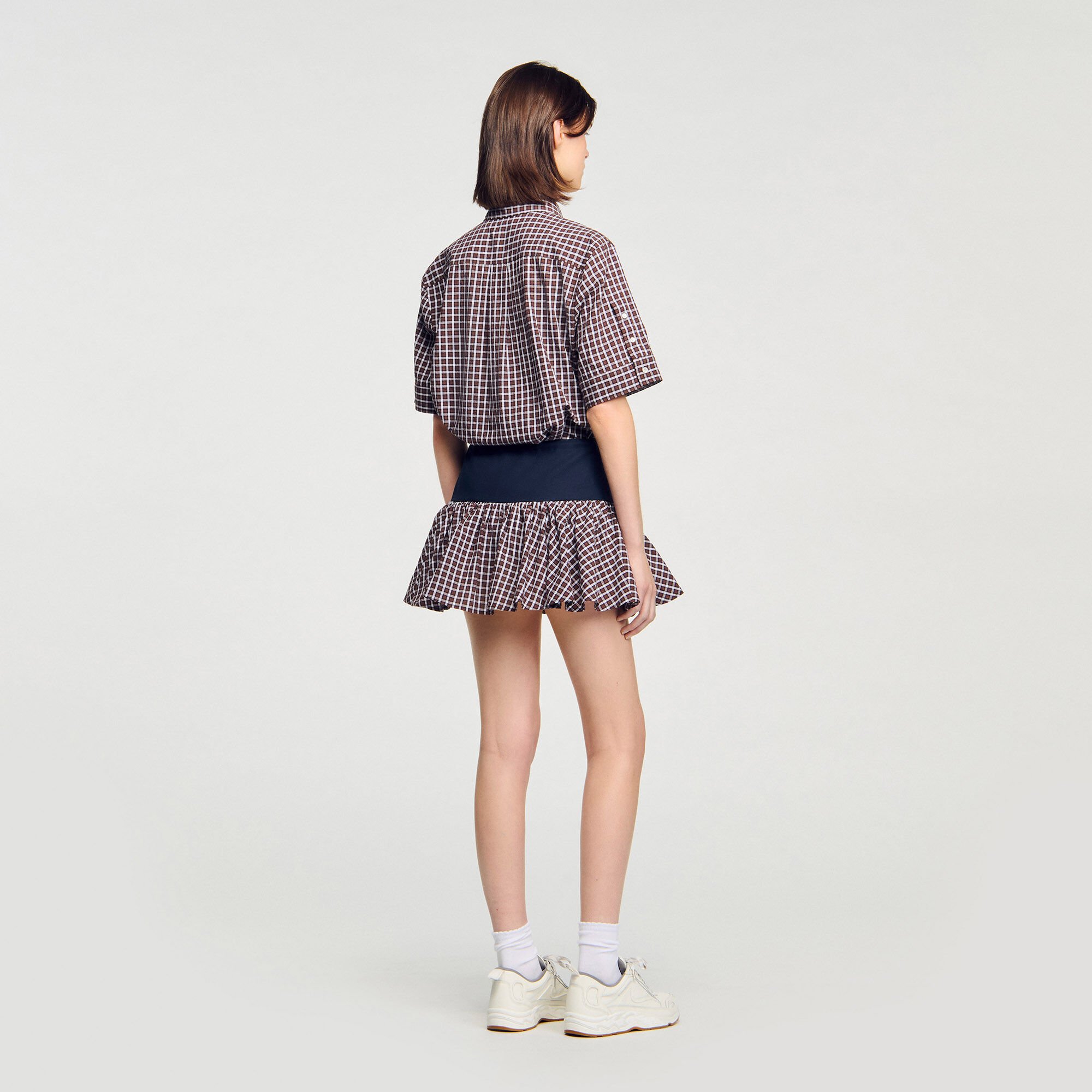 Checked skort