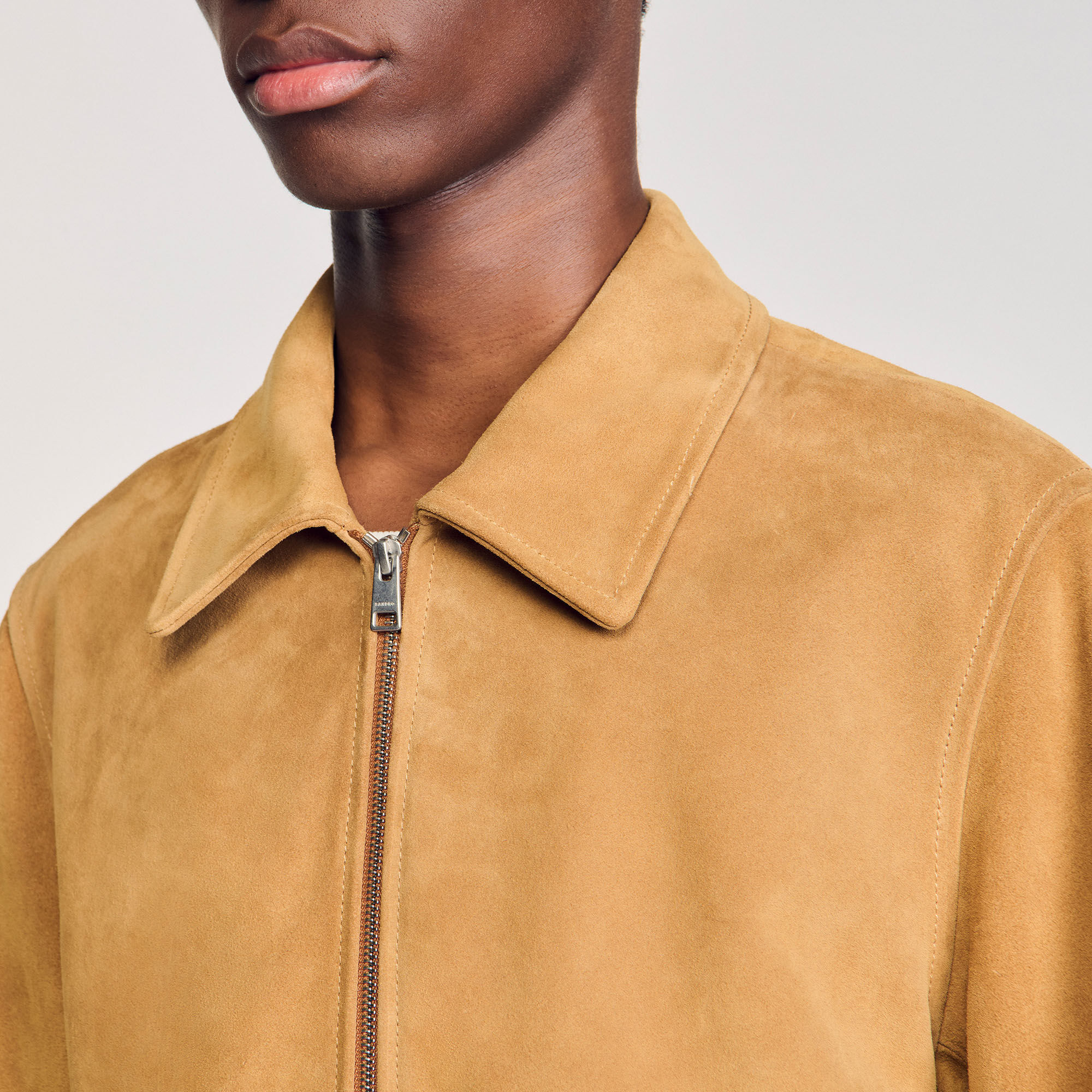 Blouson aus Spaltleder
