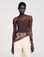 Asymmetric leotard with bead detail