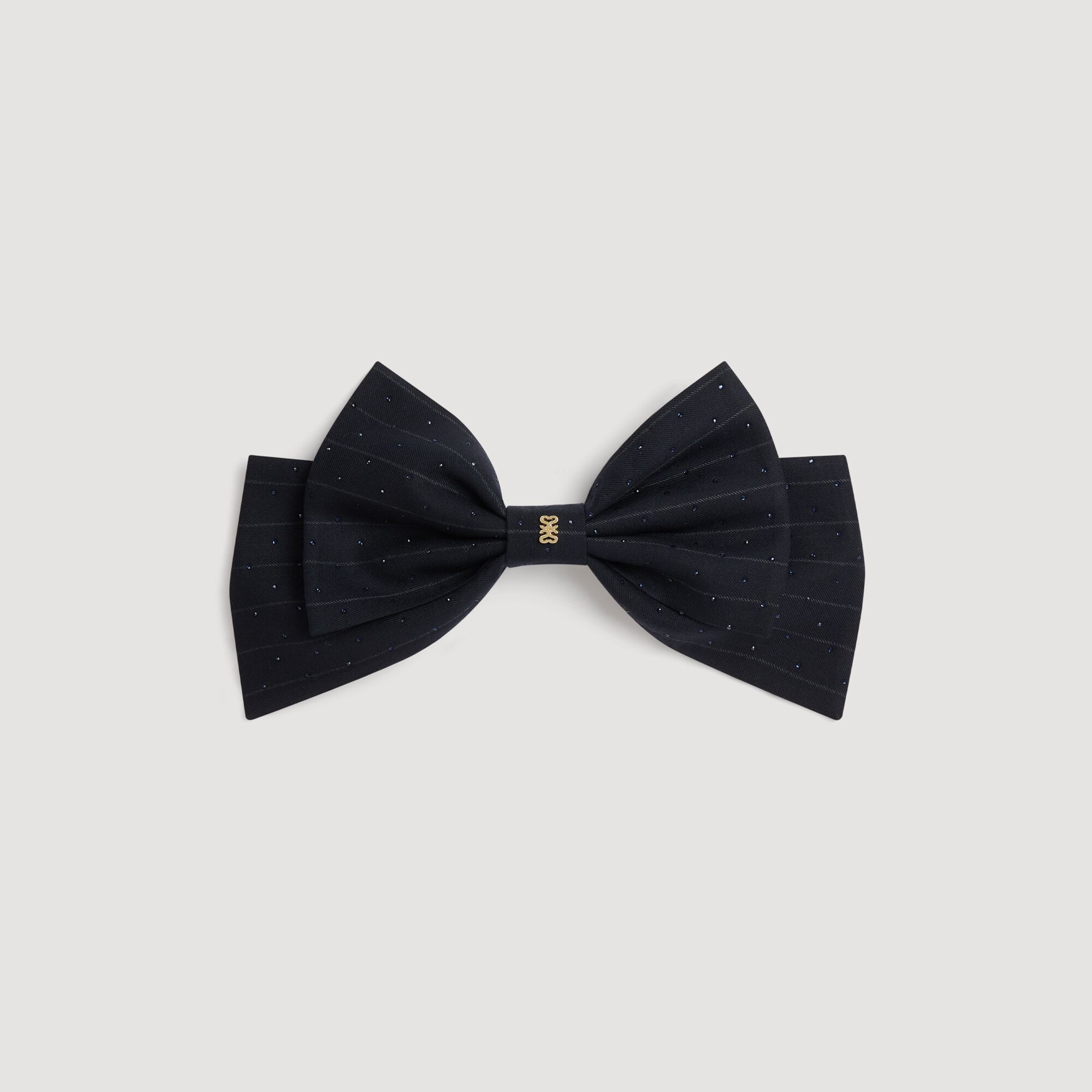 Barrette nœud strassé