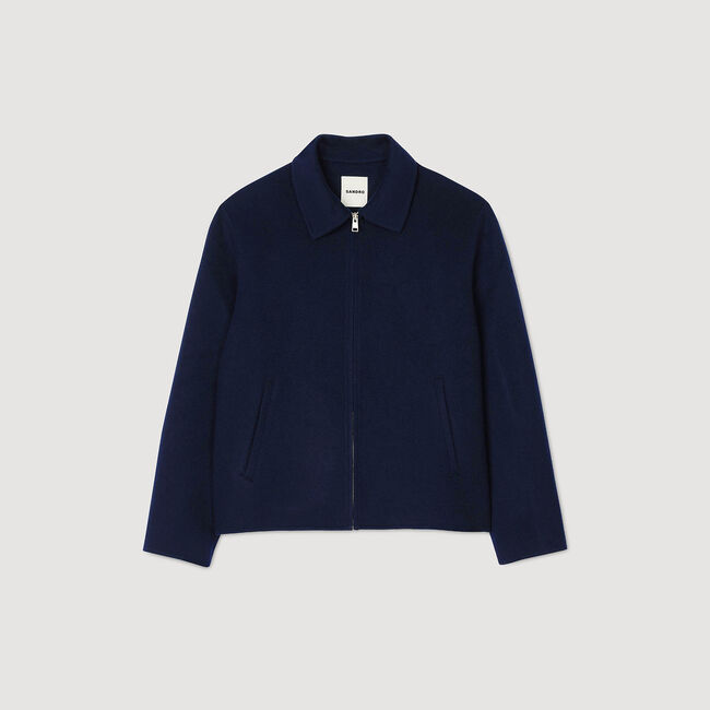 Blouson en laine double face