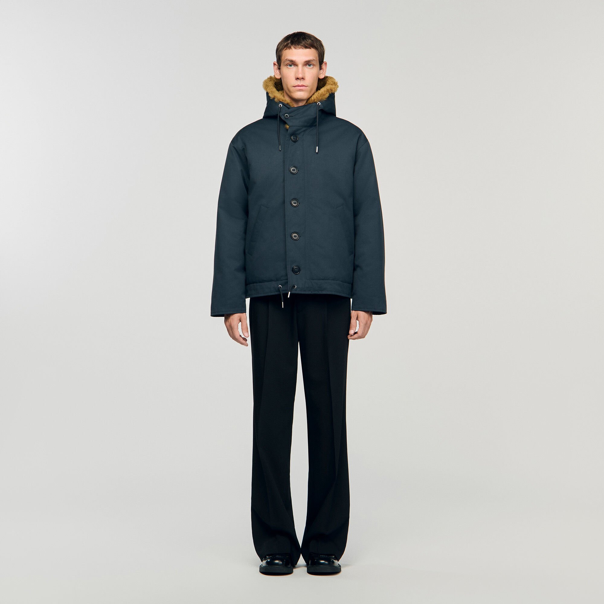 Parka aus Baumwolle mit Kapuze