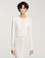 Cropped cardigan with pearl buttons